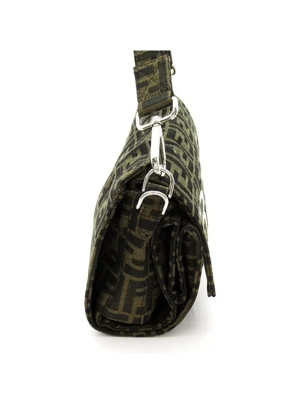 Fendi Fragment Zucca Fall Double 2-Way Canvas Leather Tote